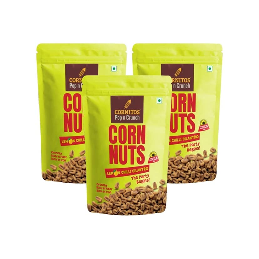Cornitos Lemon Chilli Cilantro Corn Nuts - Pack of 3 view 2