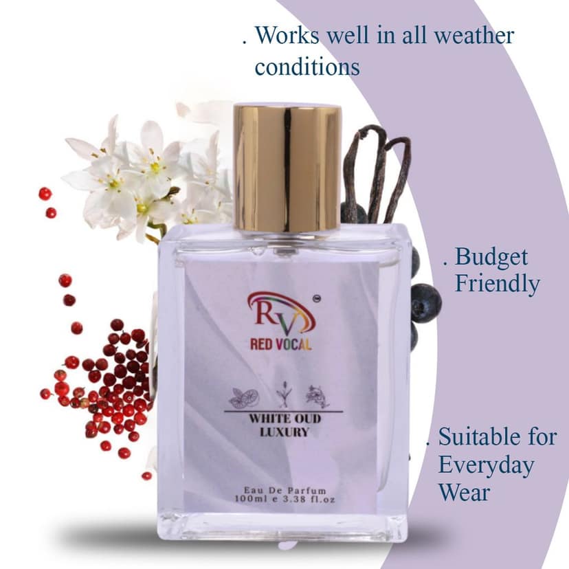 Red Vocal White Oud Luxury Eau De Parfum – 100ml | Long-Lasting Unisex Fragrance with Oriental Elegance view 6