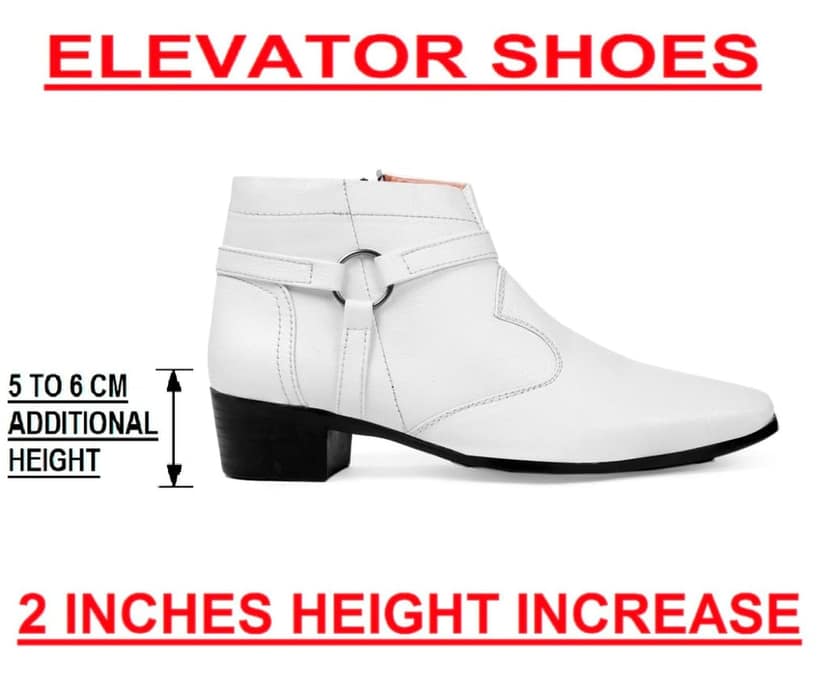 BXXY Men's New Height Increasing with Strapped Zipper and Buckle Boots for All Occassions and All Seasons view 3