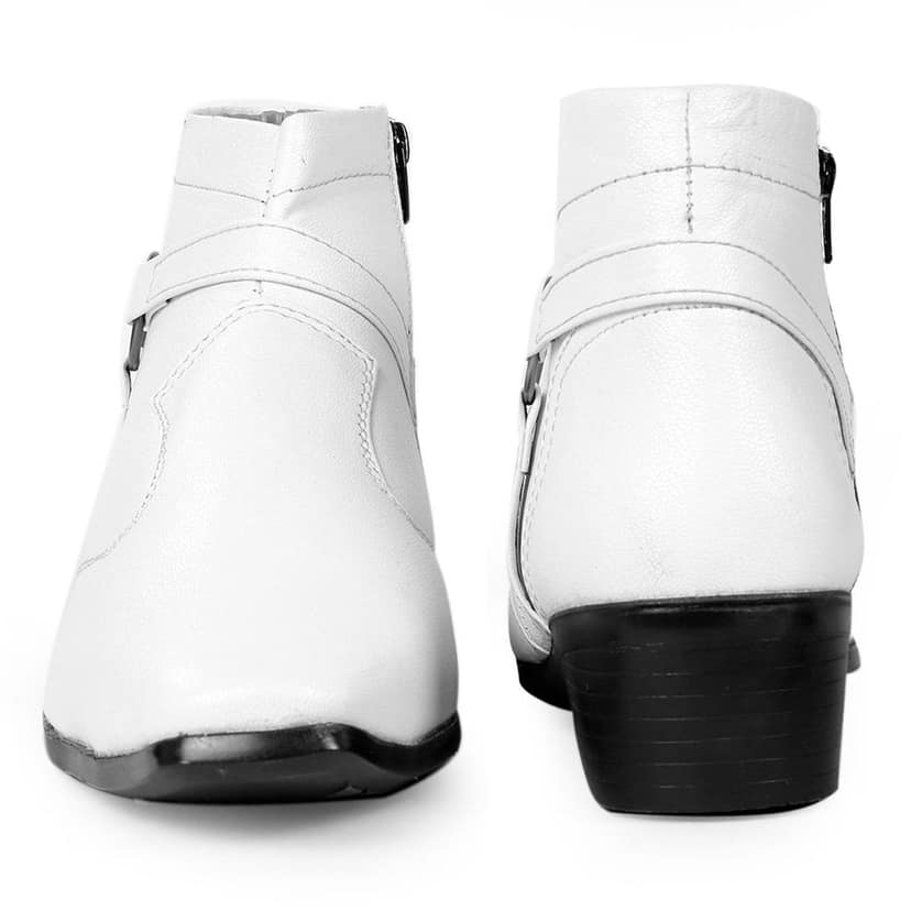 BXXY Men's New Height Increasing with Strapped Zipper and Buckle Boots for All Occassions and All Seasons view 6