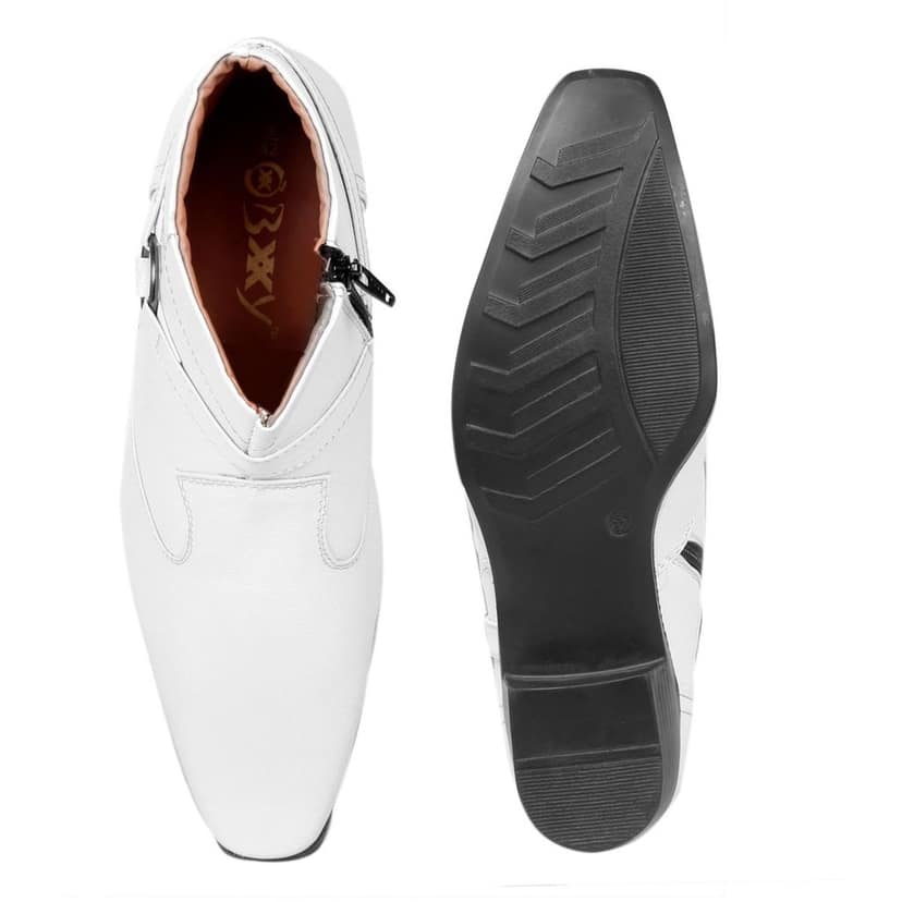 BXXY Men's New Height Increasing with Strapped Zipper and Buckle Boots for All Occassions and All Seasons view 7
