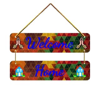 Wall Hangings for Home Decoration Items for Living Room Decor Welcome Home Wall Hanging for Home Office Decoration Handmade Craft Decorative Wall Art (WH2308)