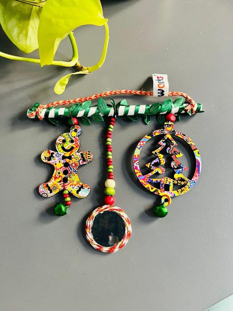 XMas special hangings - gingerbread man and tree - for door or wall view 2