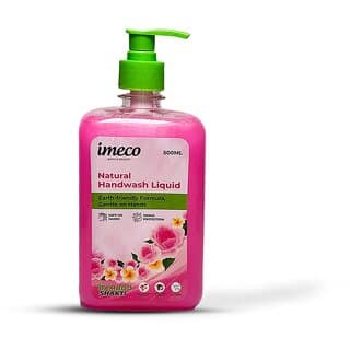 IMECO Bamboo Natural Handwash | Rose & Frangipani Fragrance with 99.9% Germ Protection (500ml)