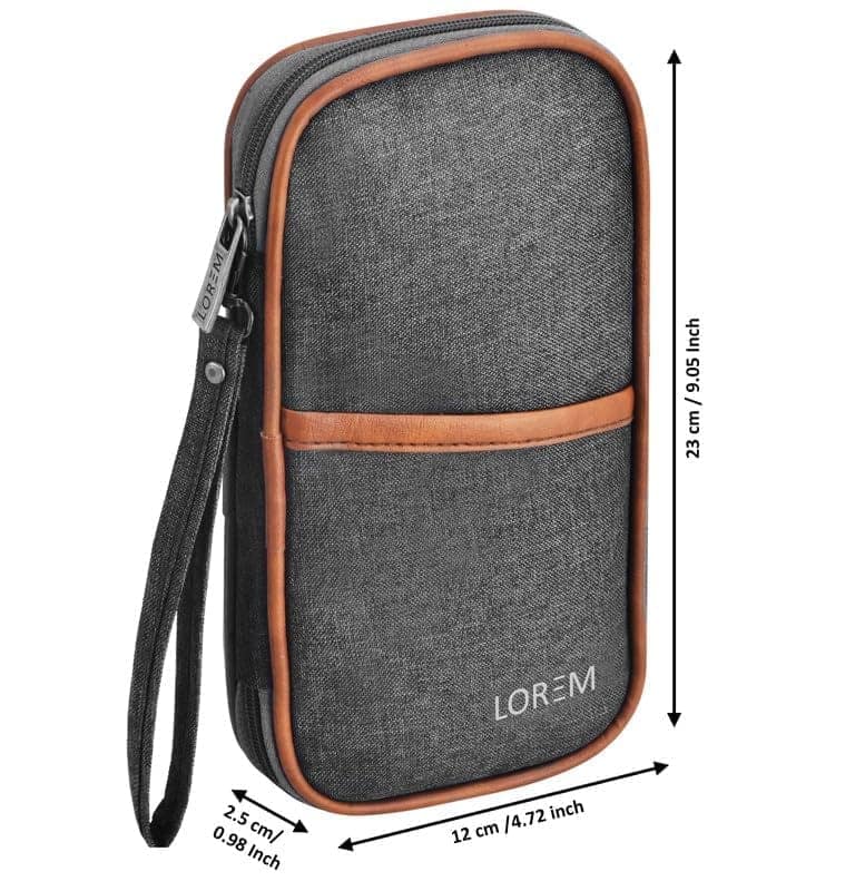 LOREM Deluxe Family Passport Wallet: Organize Credit, Debit Cards, Tickets, Coins, and More with Removable Hand Strap view 5