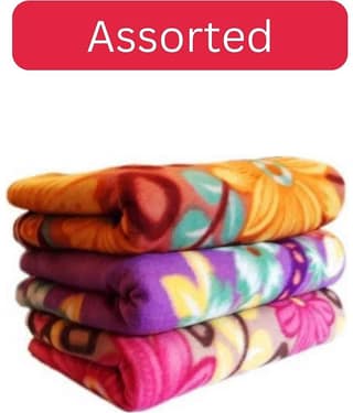 Welhouse Fleece Floral Single Bed Blanket ( 222 cm x 150 cm ) - Multicolor ( Pack of 3 ) Assorted