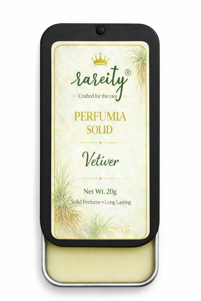 Rareity Perfume Solid Perfume Combo Pack of 3 (Neroli, Patchouli & Vetiver) | Pocket Solid Fragrance Balm | Long Lasting Aroma | Travel Friendly | 20g Each view 4