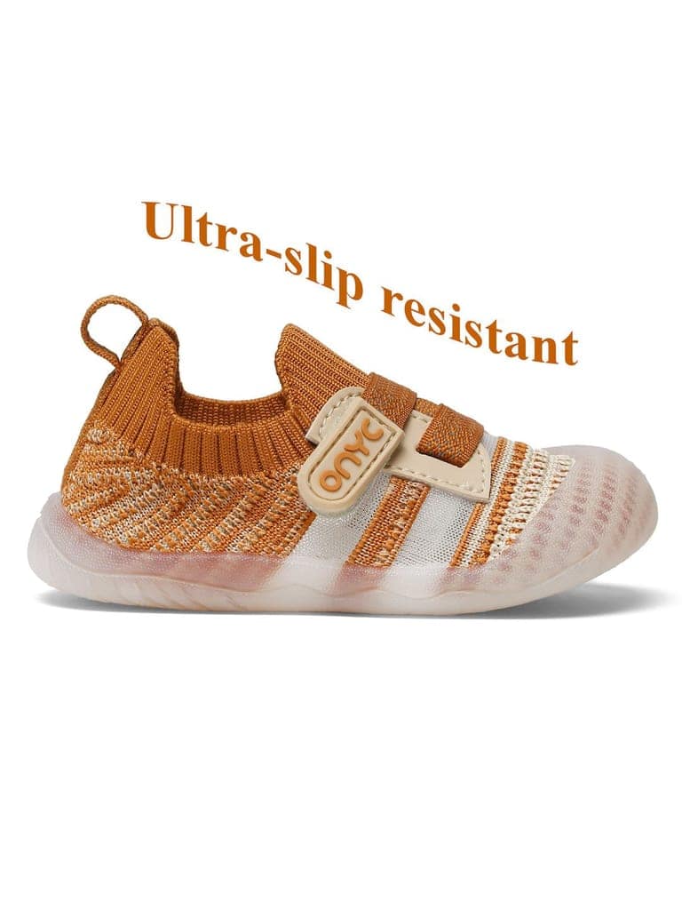 Smooth Toddlers' First Step Shoes - Brown (Unisex) view 7