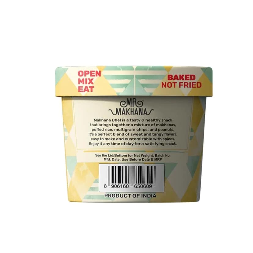 Mr Makhana Classic Roasted Makhana and Puffed Rice Bhel 57 g, Ready to Eat Snack view 5