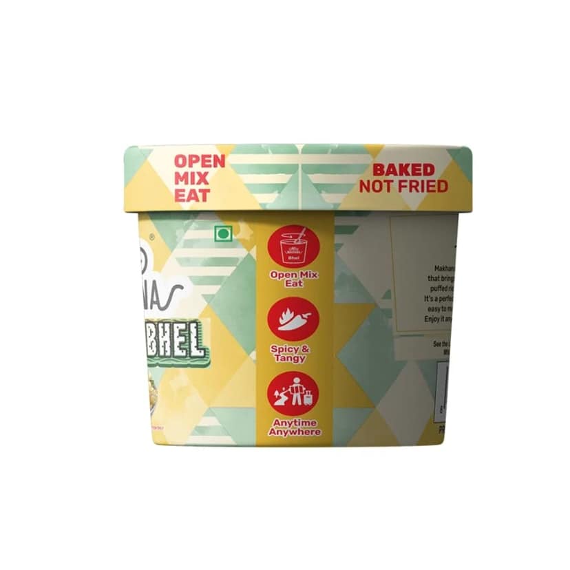 Mr Makhana Classic Roasted Makhana and Puffed Rice Bhel 57 g, Ready to Eat Snack view 8
