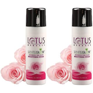 Lotus Herbals Whiteglow Advanced Pink Glow Brightening Serum Anti-Pollution For All Skin Types 30Ml ( Pack Of 2 )