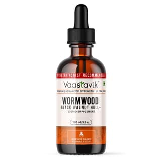 Vaastavik 80% Wormwood plus Black Walnut Hull Extract Tincture Liquid Supplement 100 ml