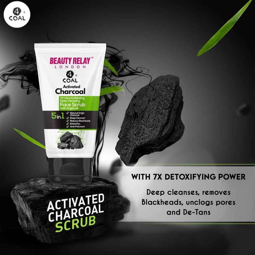 Activated Charcoal Face Scrub - 180g view 4