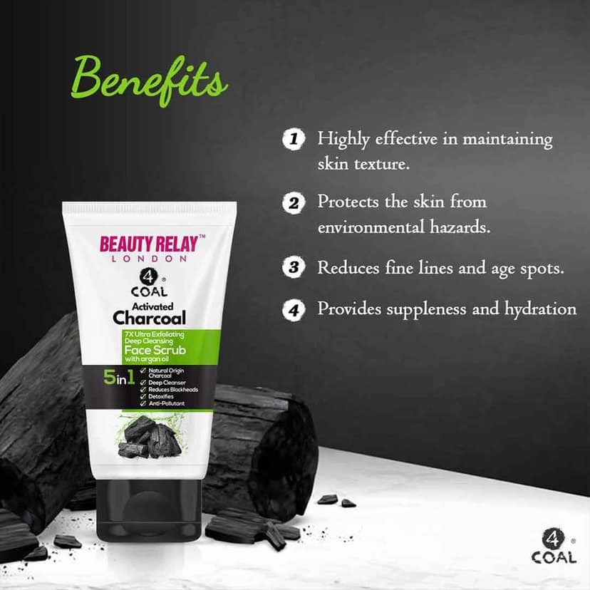 Activated Charcoal Face Scrub - 180g view 6