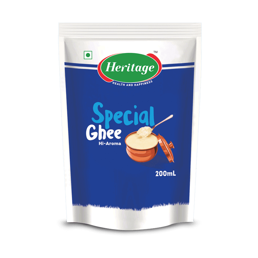 HERITAGE GHEE STANDY POUCH 200 ML