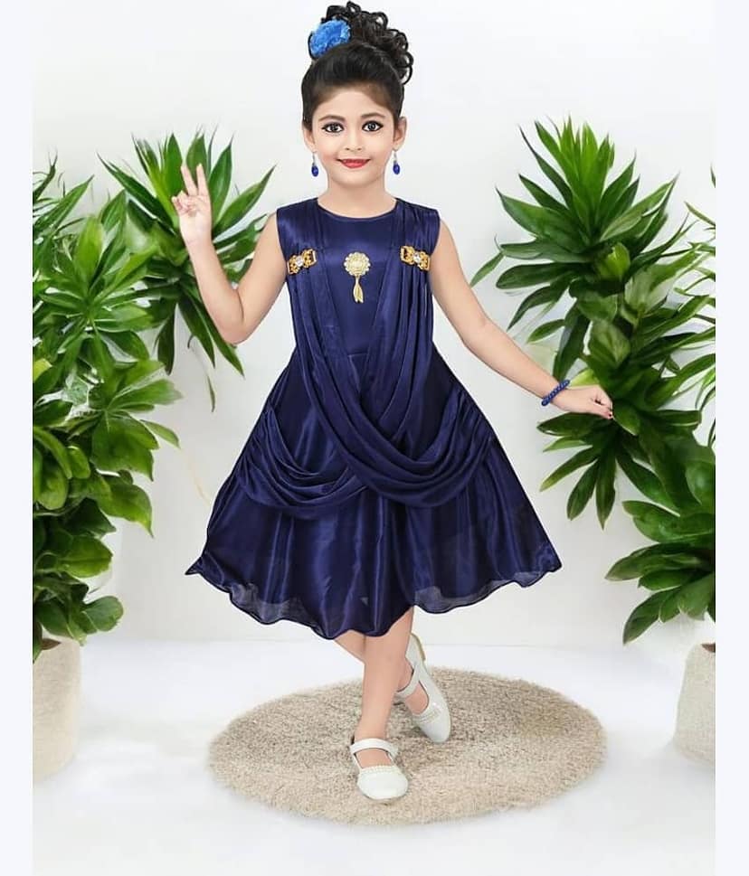 Mullick the designer Pack of 1 Baby Girls Polyester Frock ( Yellow )