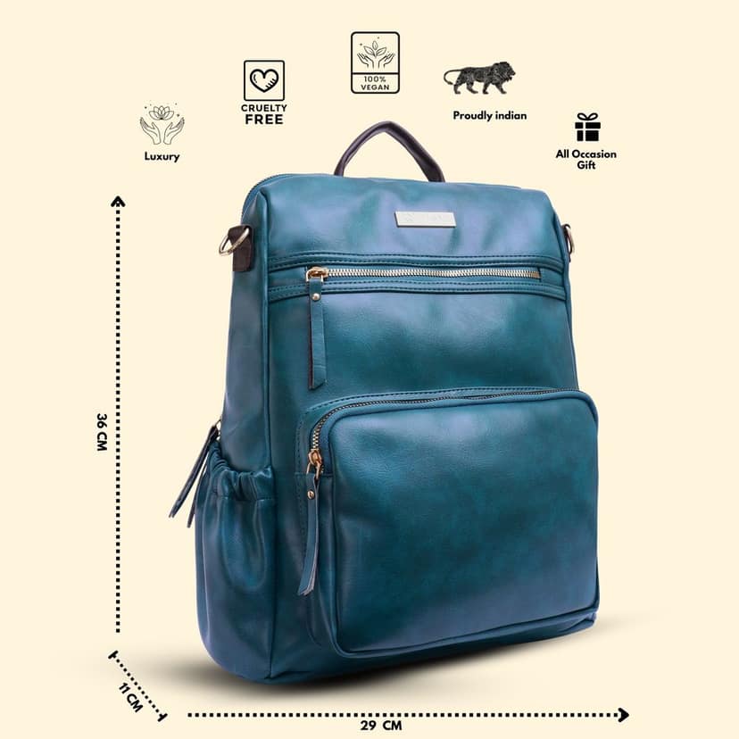 VISMIINTREND Women Bags | Stylish College Backpack | Backpack for Office Use | Travel Backpack | Vegan Leather | Waterproof | Laptop Backpack view 2