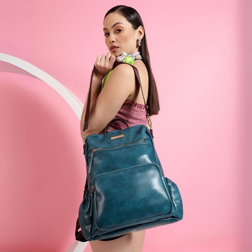 VISMIINTREND Women Bags | Stylish College Backpack | Backpack for Office Use | Travel Backpack | Vegan Leather | Waterproof | Laptop Backpack view 4