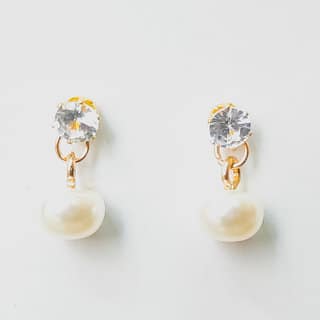 luv fashion western look zircon pearl earring