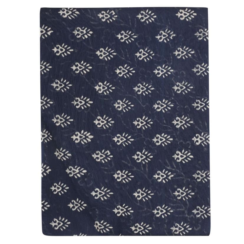 HANDLOOM CHANDERI 03 PCS DABU PRINTED SUIT (SKU - 1RDS01270221 Suit 76) view 3