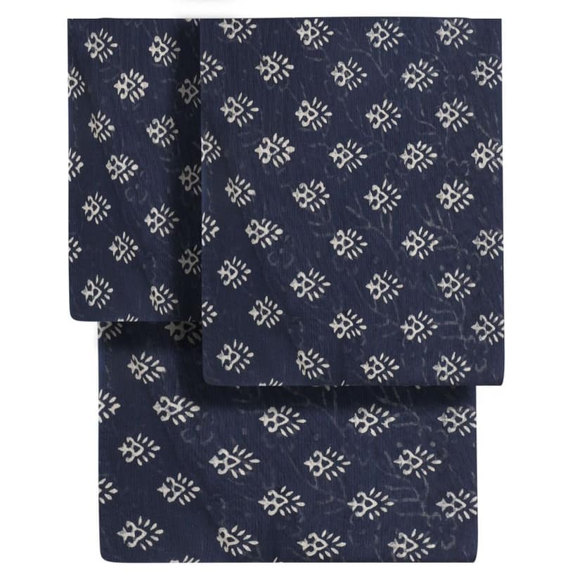 HANDLOOM CHANDERI 03 PCS DABU PRINTED SUIT (SKU - 1RDS01270221 Suit 76) view 4
