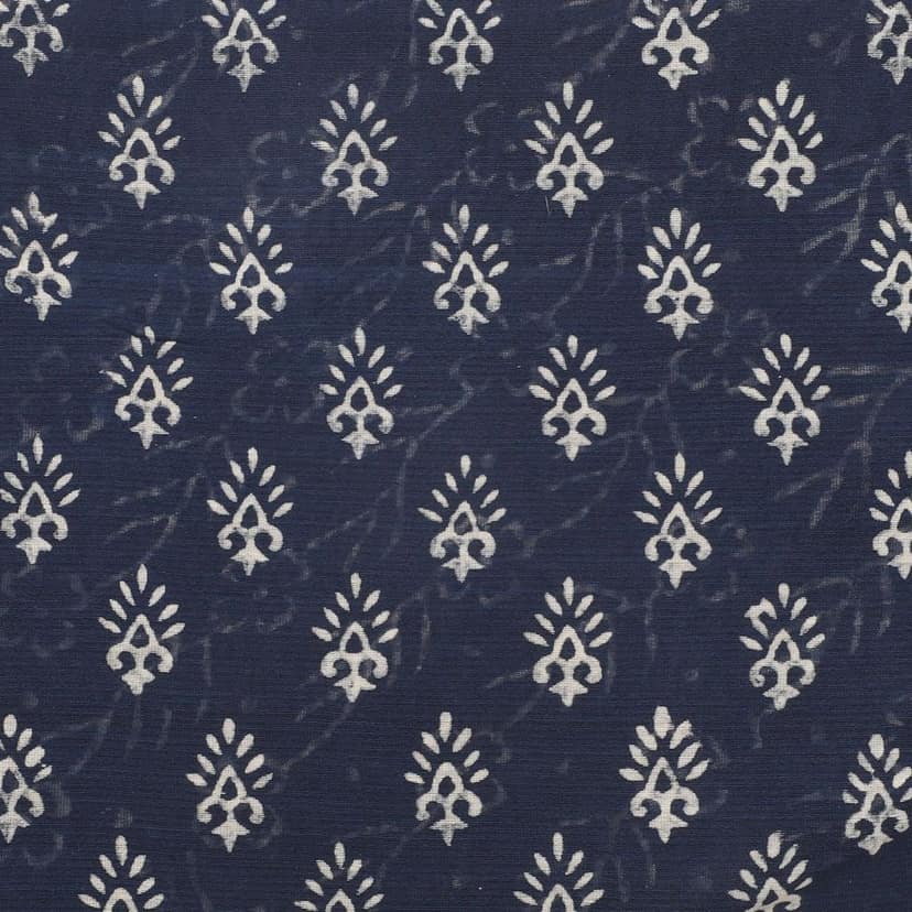 HANDLOOM CHANDERI 03 PCS DABU PRINTED SUIT (SKU - 1RDS01270221 Suit 76) view 5