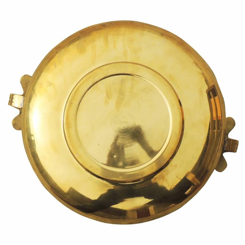 Brass Decorative Urli ? Floral Design Metal Bowl, Diameter : 20 Inch (FMAS594 I) view 4