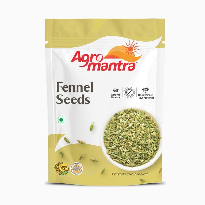 Agro Mantra Fennel Seeds 100g | Aromatic & Flavorful | Hand-Picked Raw Materials | Sourced from Gujarat | Ideal for Curries, Pickles, Desserts & Planting | Versatile Indian Spice (pack of 2)