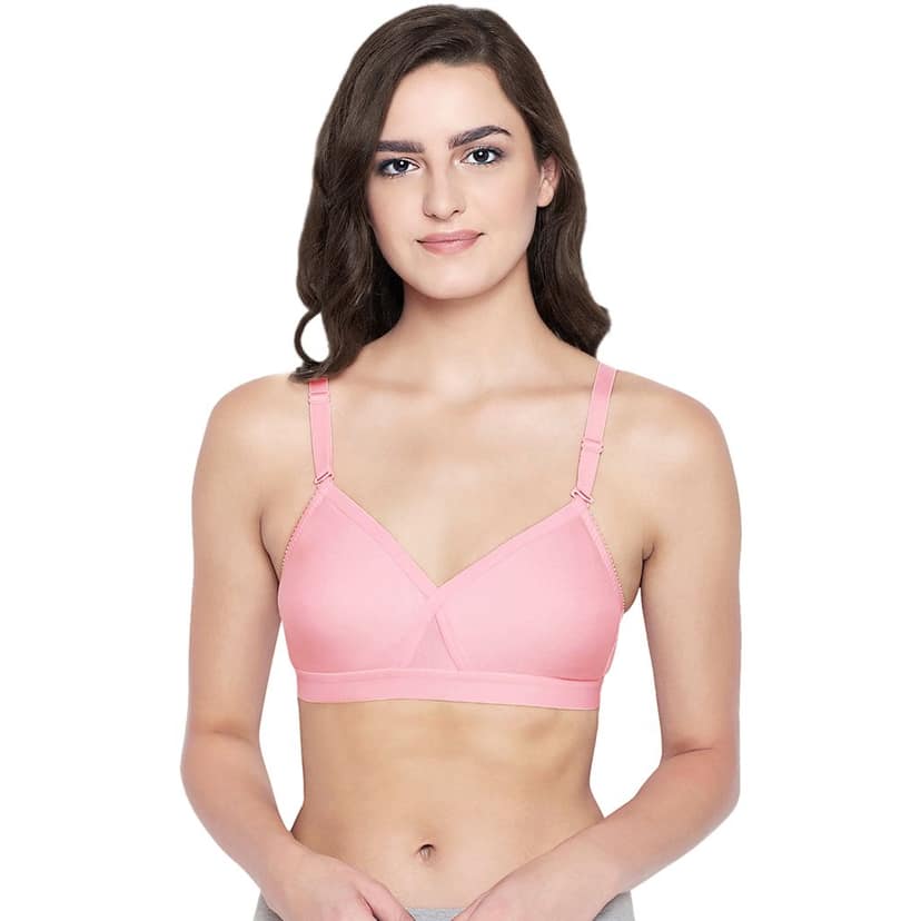 Bodycare 100% Cotton Non Padded Non wired Seamless Bra-Pack of 3 view 2