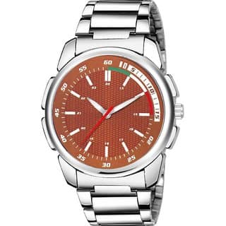 HRV Men's Round Dial Silver Strap Analog Watch