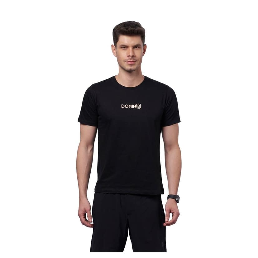 DOMIN8 Men's chest metallic branded Couple T-Shirt view 9