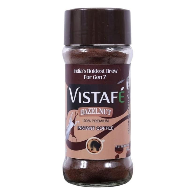 Vistafe Hazelnut Instant Coffee for Smooth Nutty Taste