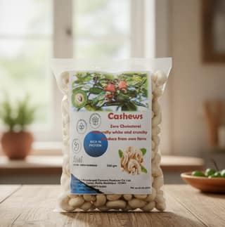 Premium Cashews - Zero Cholesterol, Naturally White & Crunchy