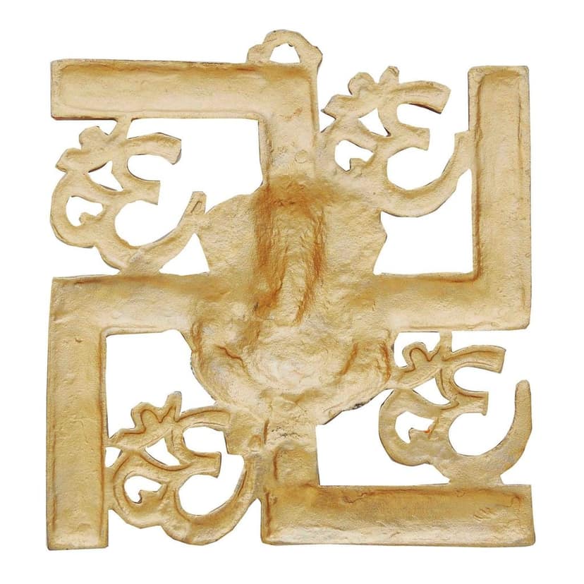 Aluminium Wall Hanging Showpiece Satya With Ganesh (ASMAS249 C) view 3
