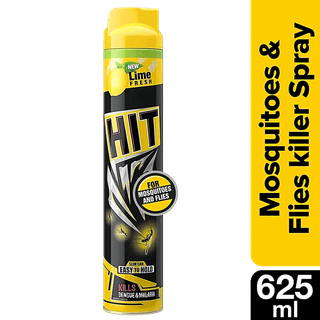 Hit Mosquito & Fly Killer Spray - Lime Fragrance, 625 Ml