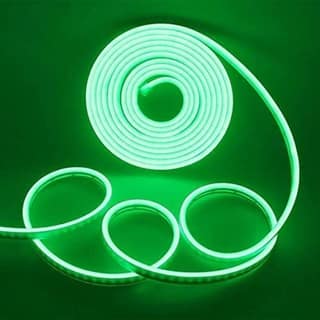 DAYBETTER� Neon Rope Light Silicon DC Light (5 Meter/16.4 Feet) or Indoor and Outdoor Flexible Waterproof Home Decorative Light with 12v DC Adapter Include- Green | NW-A-24