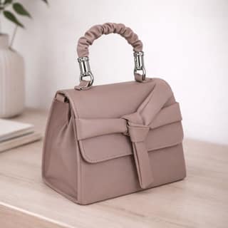 Bow Detail Sling Bag | Premium PU Leather Small Handbag | Trendy Shoulder Bag for Girls & Women