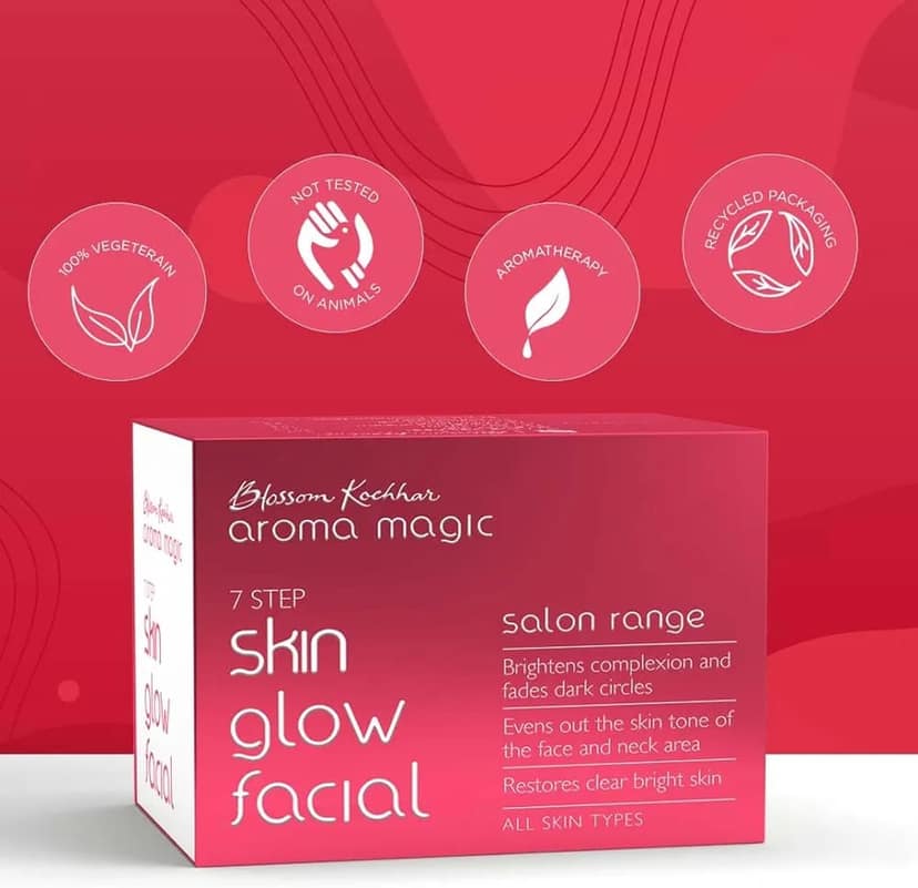 Aroma Magic 7 Step Skin Glow Facial Kit Salon Range (All Skin Types) (13ml+25gm) view 5