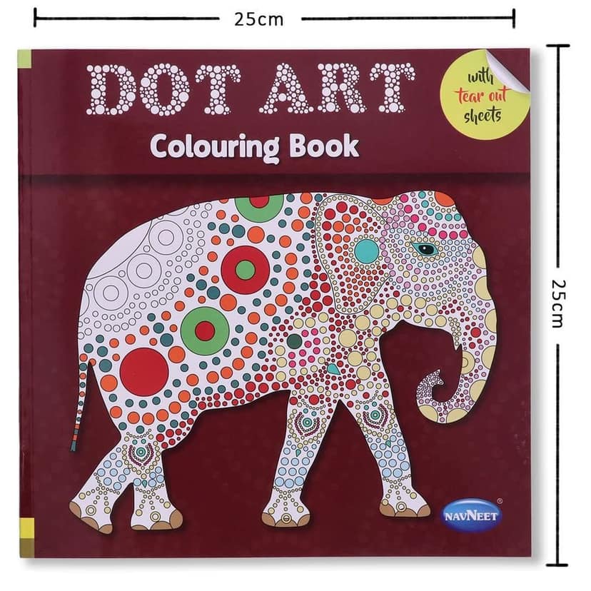 Navneet?s Geometric Patterns and Dot Art: Adult Colouring book - Tear out sheets - Stress Relieving - Meditate - Enjoy Navneet Education Limited view 3