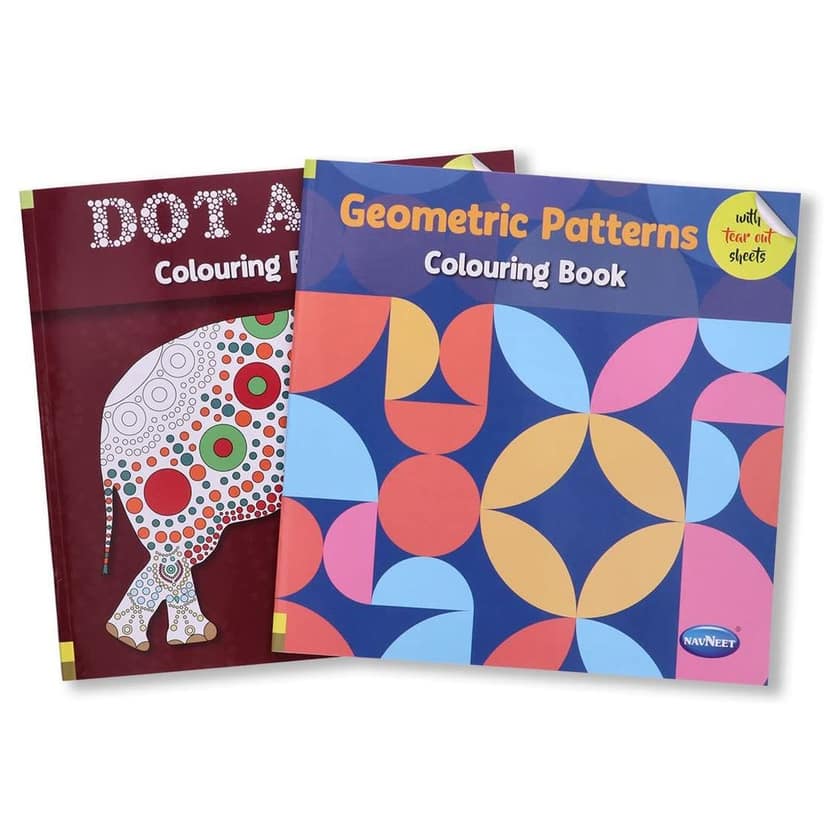 Navneet?s Geometric Patterns and Dot Art: Adult Colouring book - Tear out sheets - Stress Relieving - Meditate - Enjoy Navneet Education Limited view 8