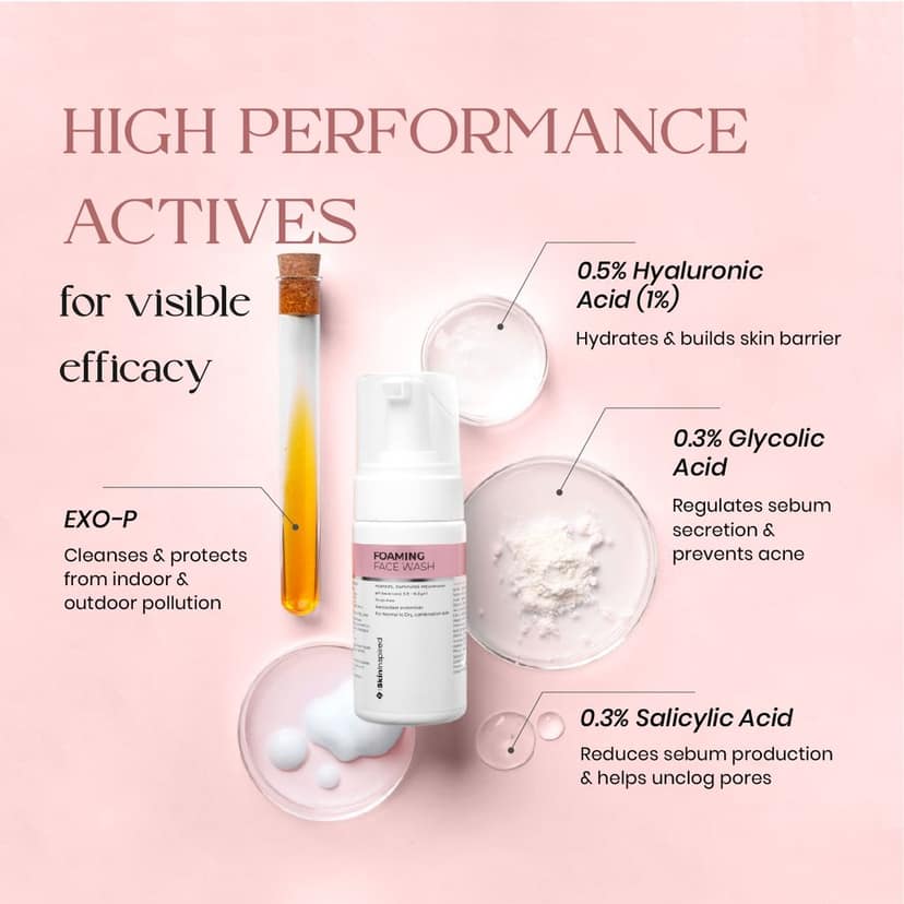 SkinInspired Foaming Face Wash For Deep Cleansing/Facewash for Glowing Skin/Daily-Use Face Cleanser for Women & Men/Natural Foaming Face Wash for Normal to Dry & Combination Skin (100 ml) view 3