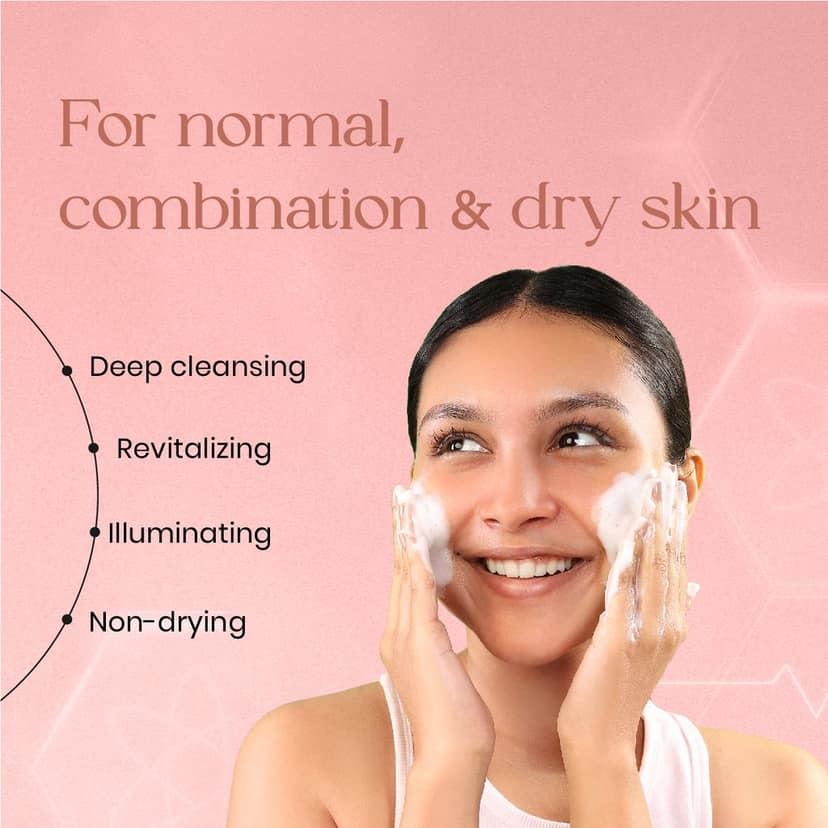 SkinInspired Foaming Face Wash For Deep Cleansing/Facewash for Glowing Skin/Daily-Use Face Cleanser for Women & Men/Natural Foaming Face Wash for Normal to Dry & Combination Skin (100 ml) view 4
