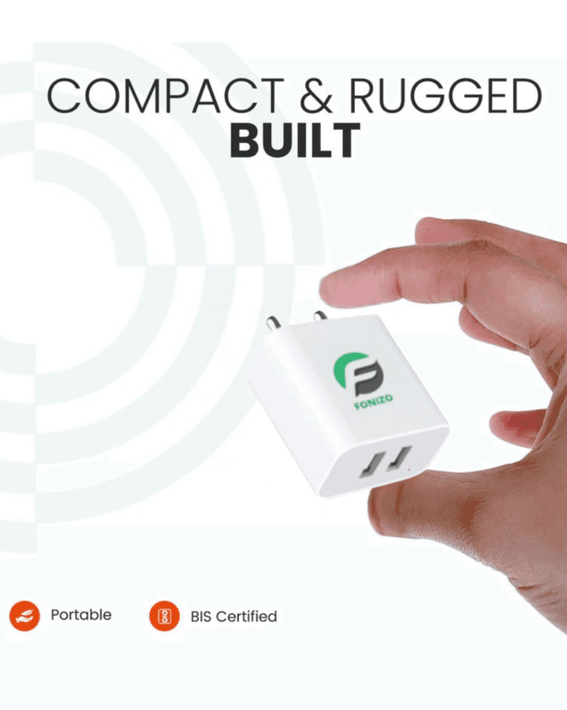 FONIZO Universal Dual Port Power Companion Charger - Global Voltage Support view 3