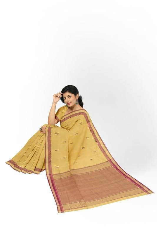 APCO Handloom - Women's Rahajmundry Pure Cotton Grey Handloom Saree (Angara Handloom Saree) 70 view 4
