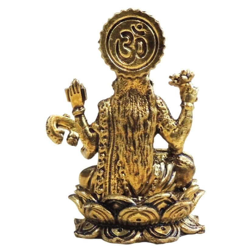 Mini Brass Saraswati Ji Idol Statue for Gifting, Height : 1.5 Inch (BSMAS1923 C) view 3