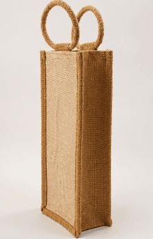 Handmade Jute Water Bottle Bag for Travel and Everyday Use