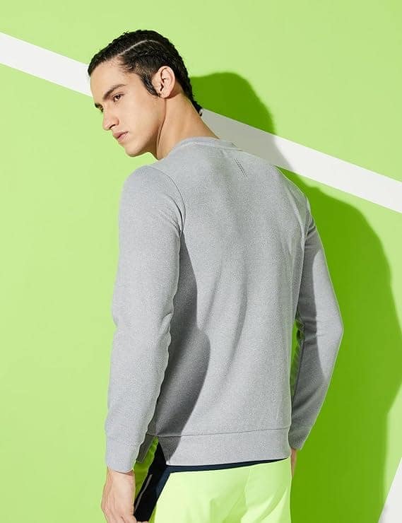 Symbol Polyester Men Crew Neck Sports Sweatshirt (Regular Fit) view 3