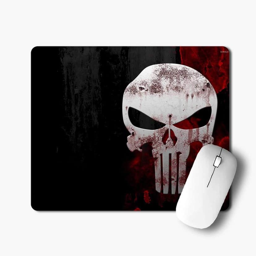 Skeleton Head Printed Mouse pad for PC / Printed Mouse Pad – Gaming Mouse Pad for Laptop/Computer (Gifts for Men/Women/Girl/Boys)( Pack of 1 )