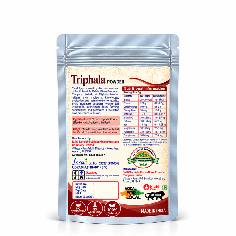 Triphala Powder | Natural & Pure | No Additives or Preservatives | 100 g - 100 gm view 4