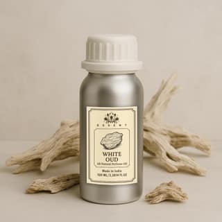 Essent White Oud Unisex Roll-On Attar 3.38 fl. oz. (100 ml) | Long-Lasting Natural Fragrance | Alcohol-Free Perfume Oil
